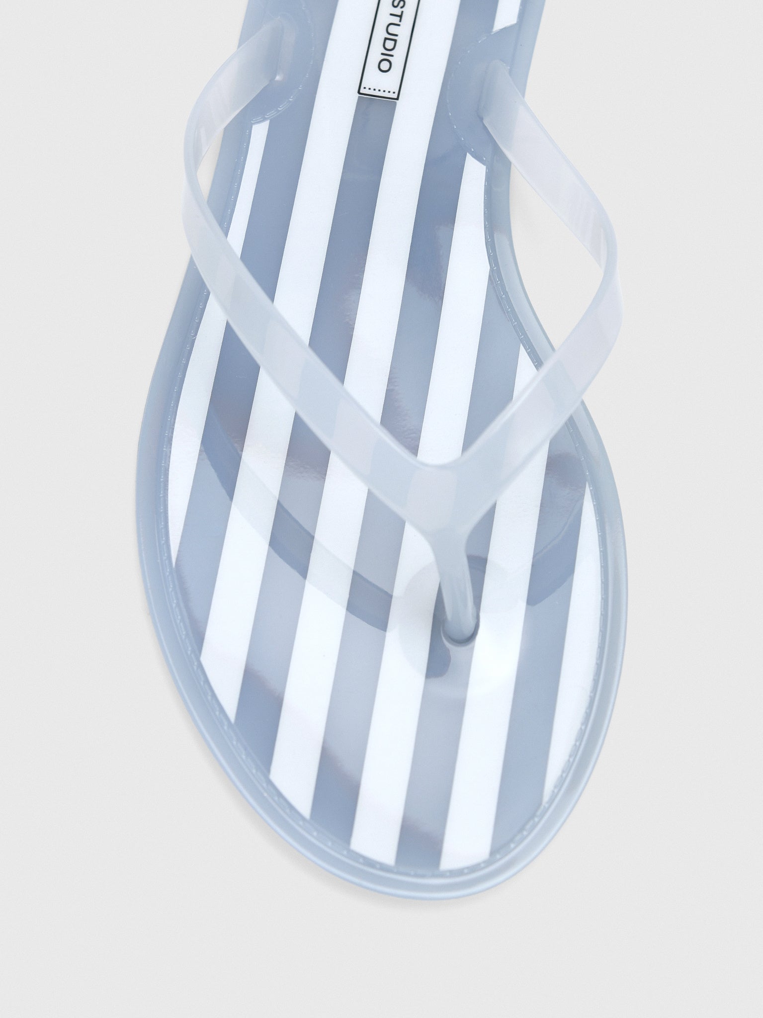 Black Suede Studio Women's Crystal Stripe Sandal - Saint Bernard