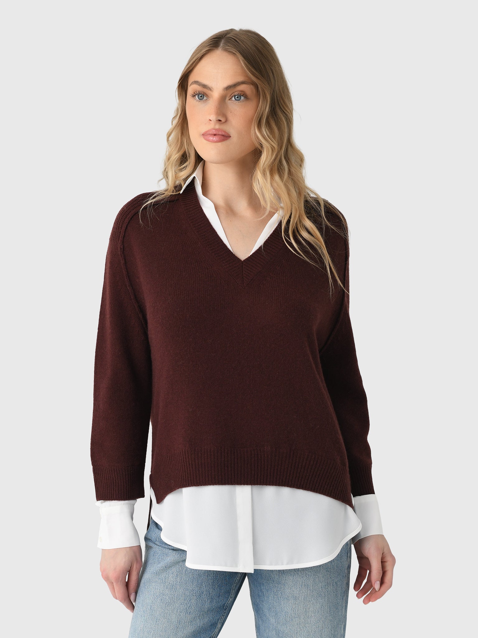 Brochu Walker Women's The Looker Layered V-Neck - Saint Bernard