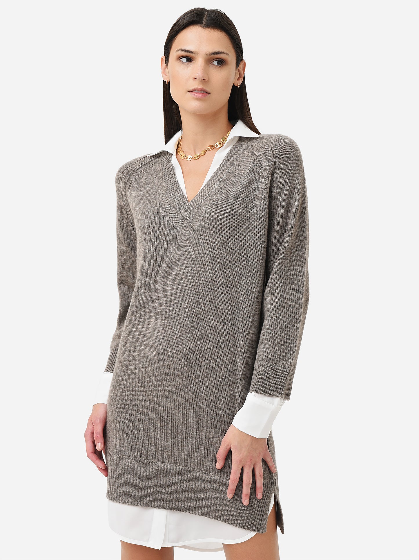 Brochu Walker Women's The Looker Layered V-Neck Dress - Saint Bernard