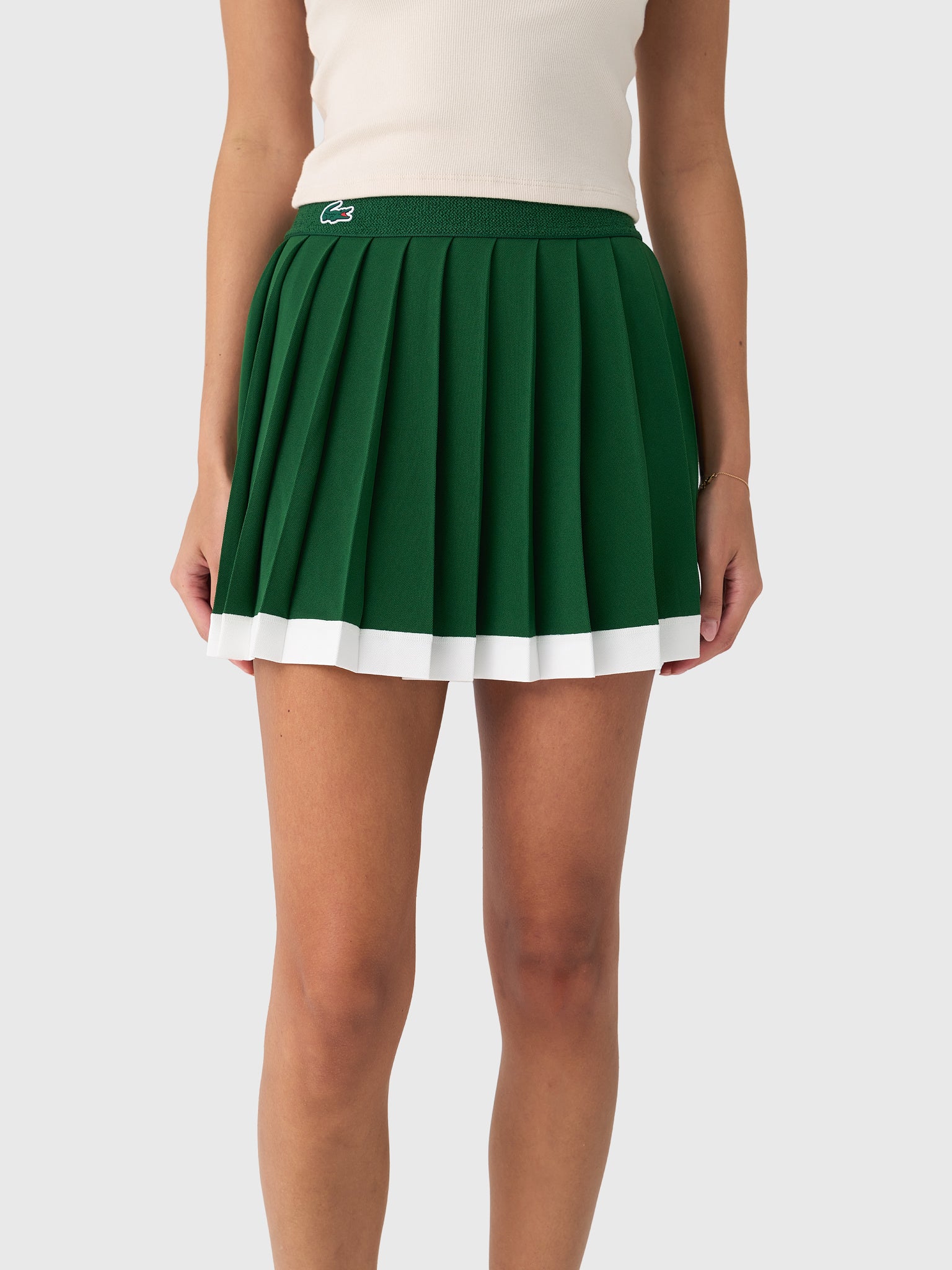 Lacoste Women's Ultra Dry Tennis Heritage Stretch Skirt - Saint Bernard