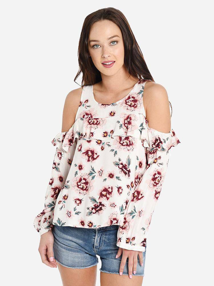Jack Eugenie Cold Shoulder Top - Saint Bernard