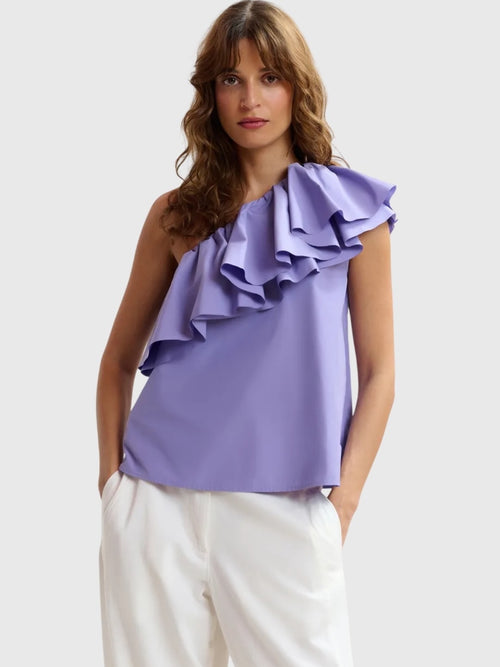 Essentiel Antwerp Women's Jillian Asymmetric Ruffle Top