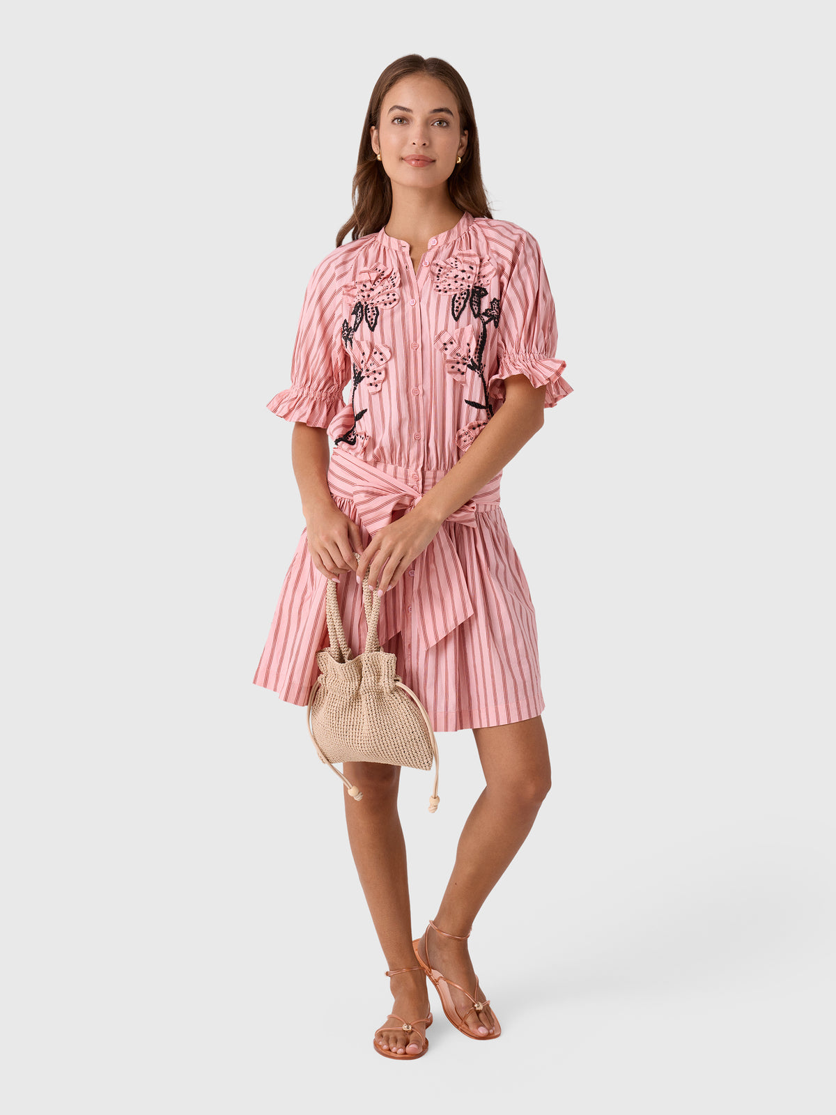 Essentiel Antwerp Women's Jindonesia Flower Dress - Saint Bernard