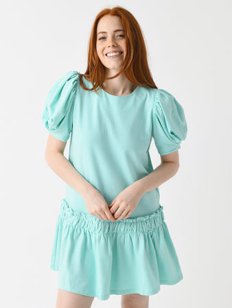 English Factory Women's Puff Sleeve Mini Dress – Saint Bernard