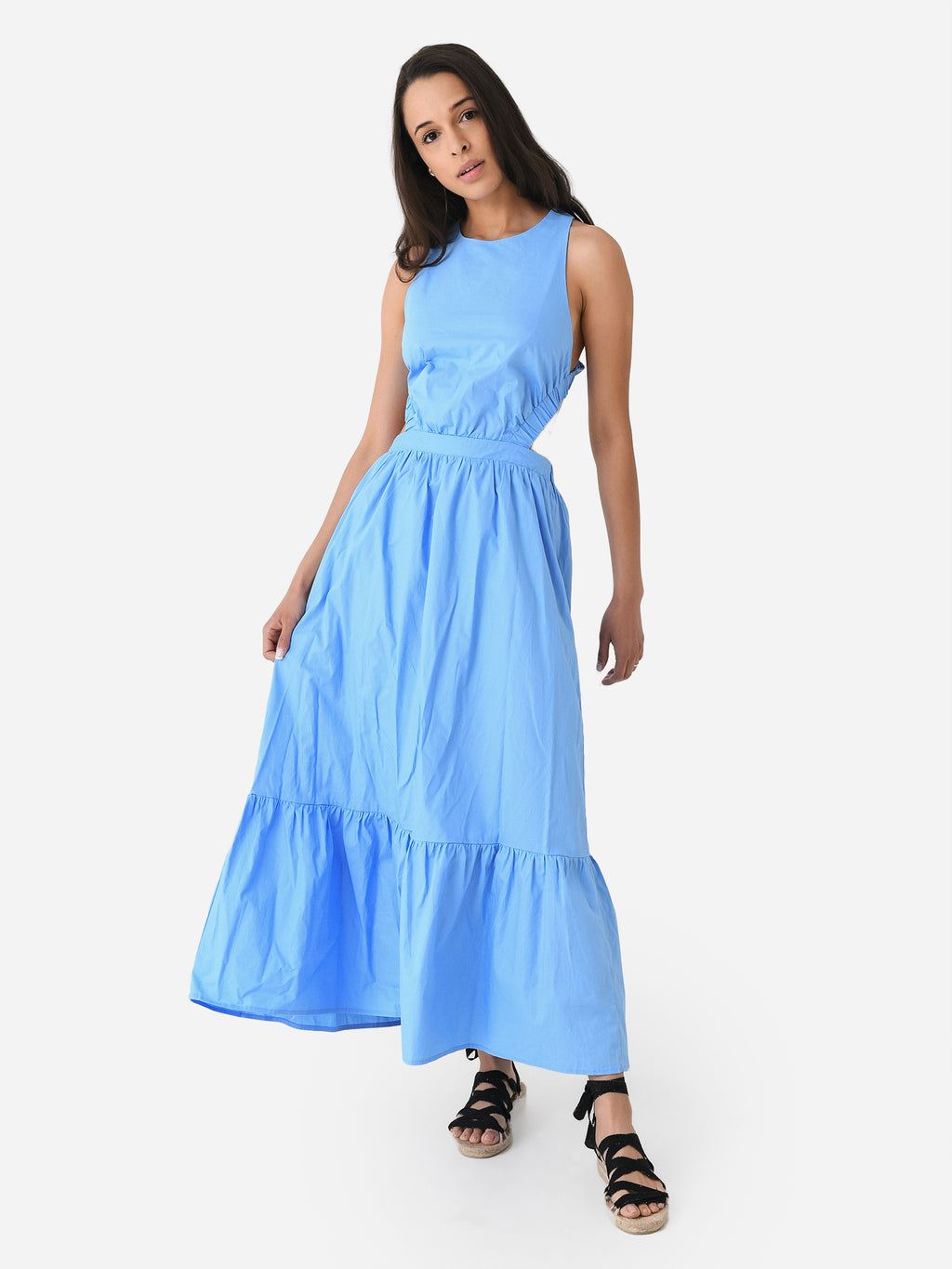English Factory Women's Open Back Midi Dress - Saint Bernard