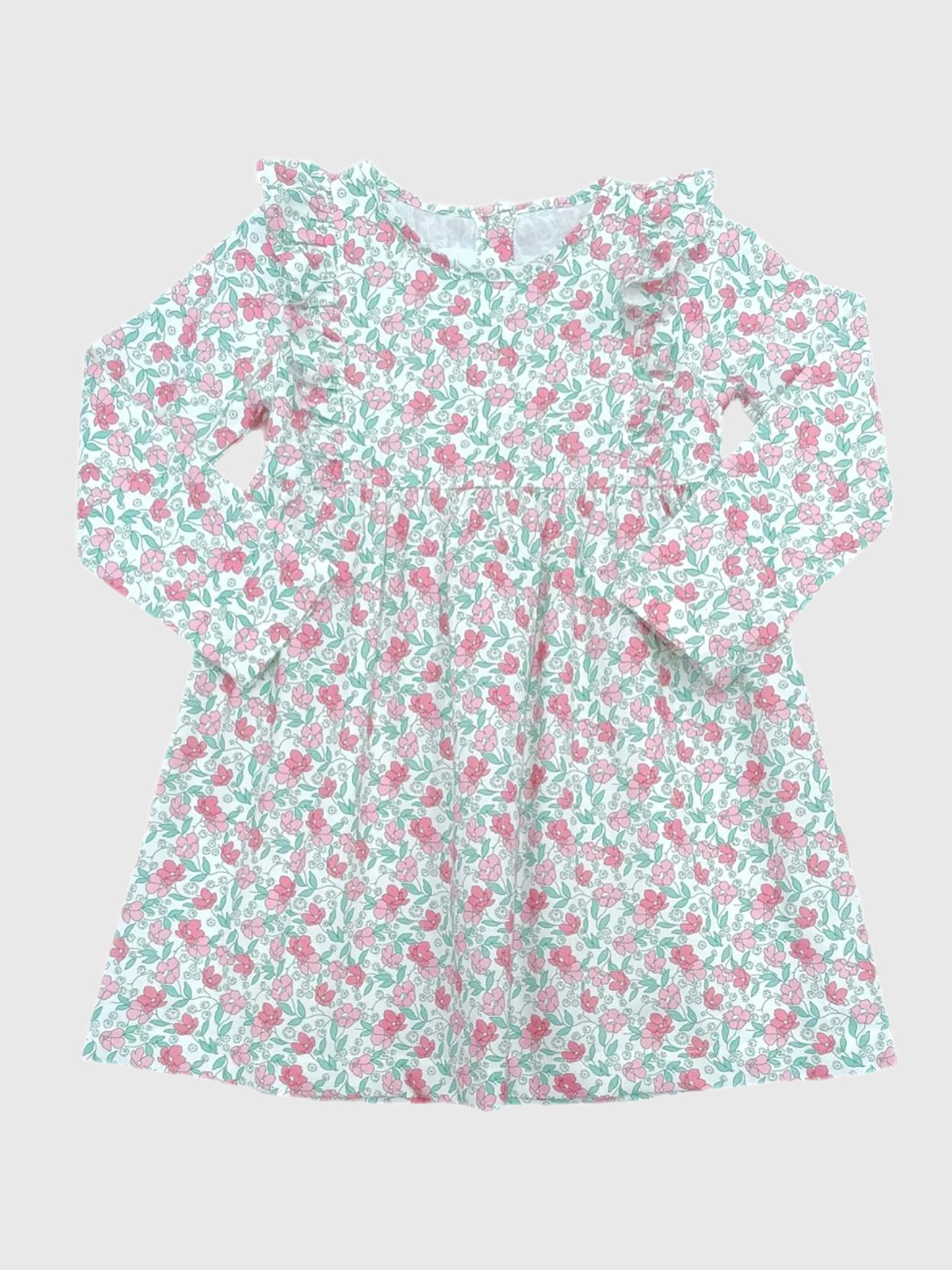 James + Lottie Girls' Harper Floral Dress - Saint Bernard