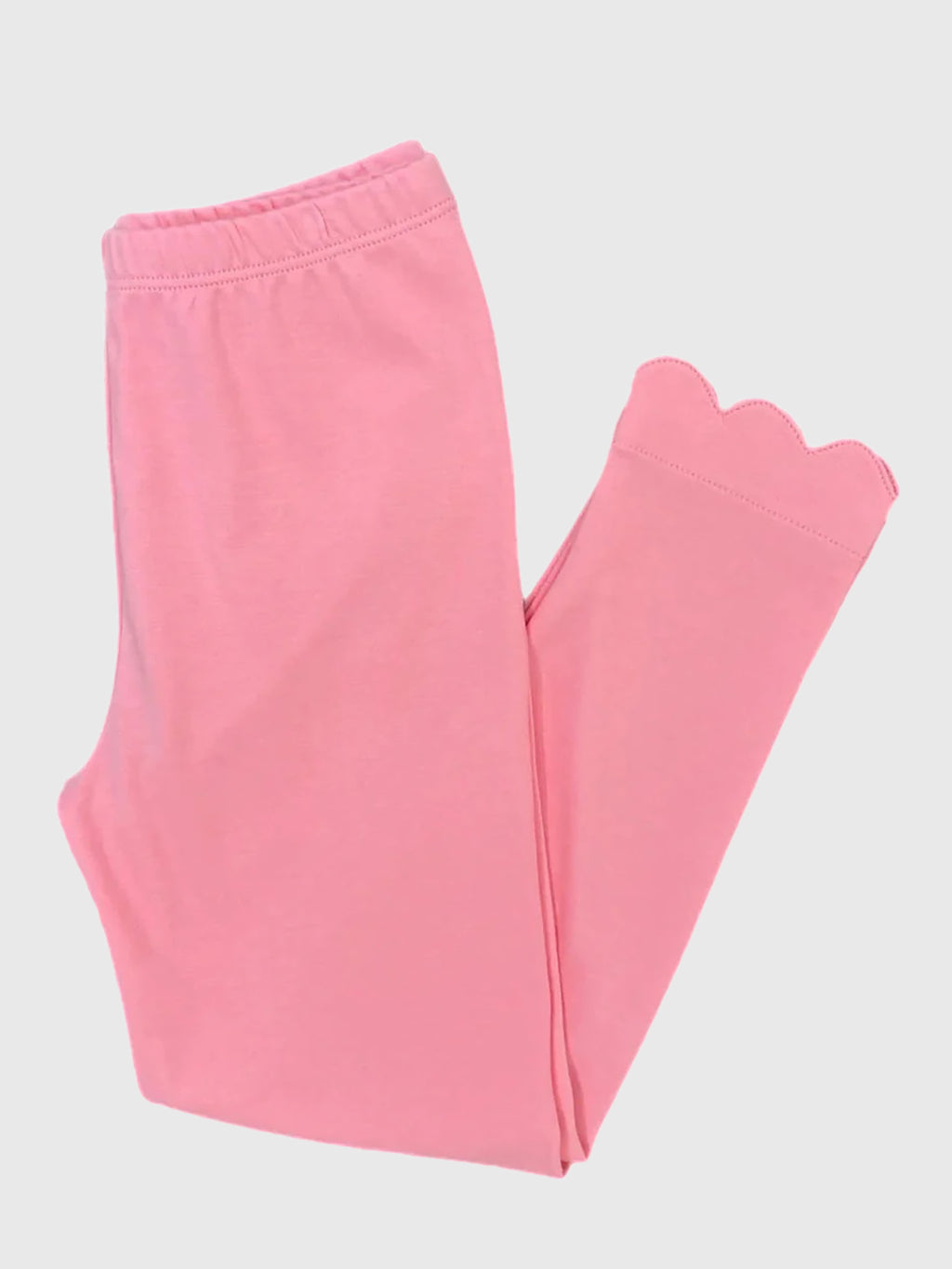 James + Lottie Girls' Knit Scalloped Legging - Saint Bernard