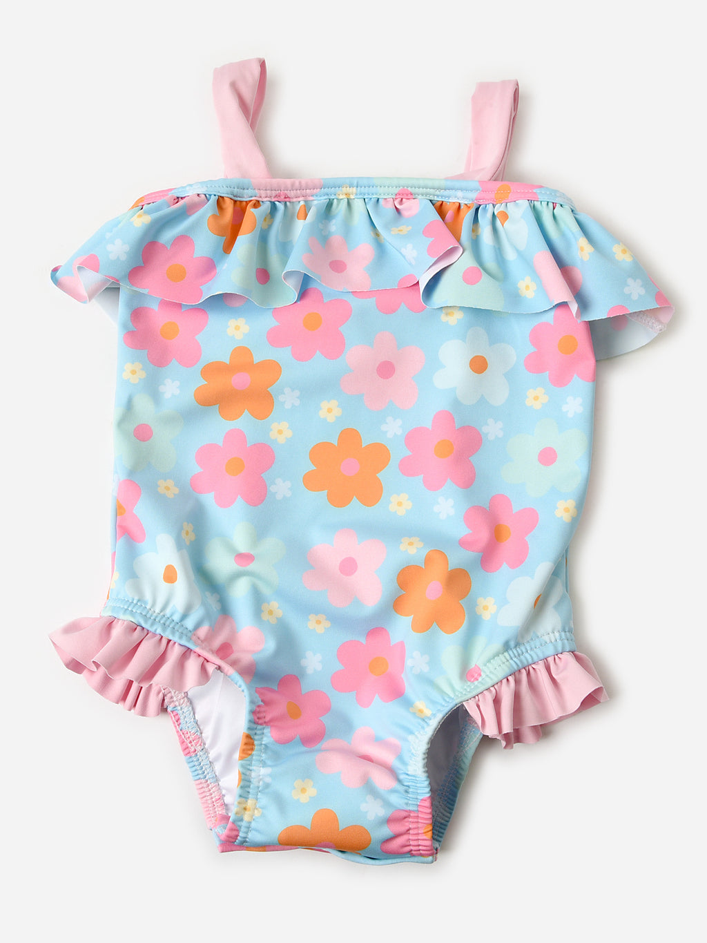 James + Lottie Girls' Cora One-Piece Swimsuit - Saint Bernard