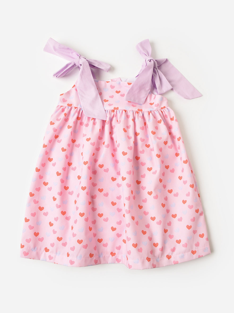 James & Lottie Girls Lennon Knit Pocket Dress - Red Stripes