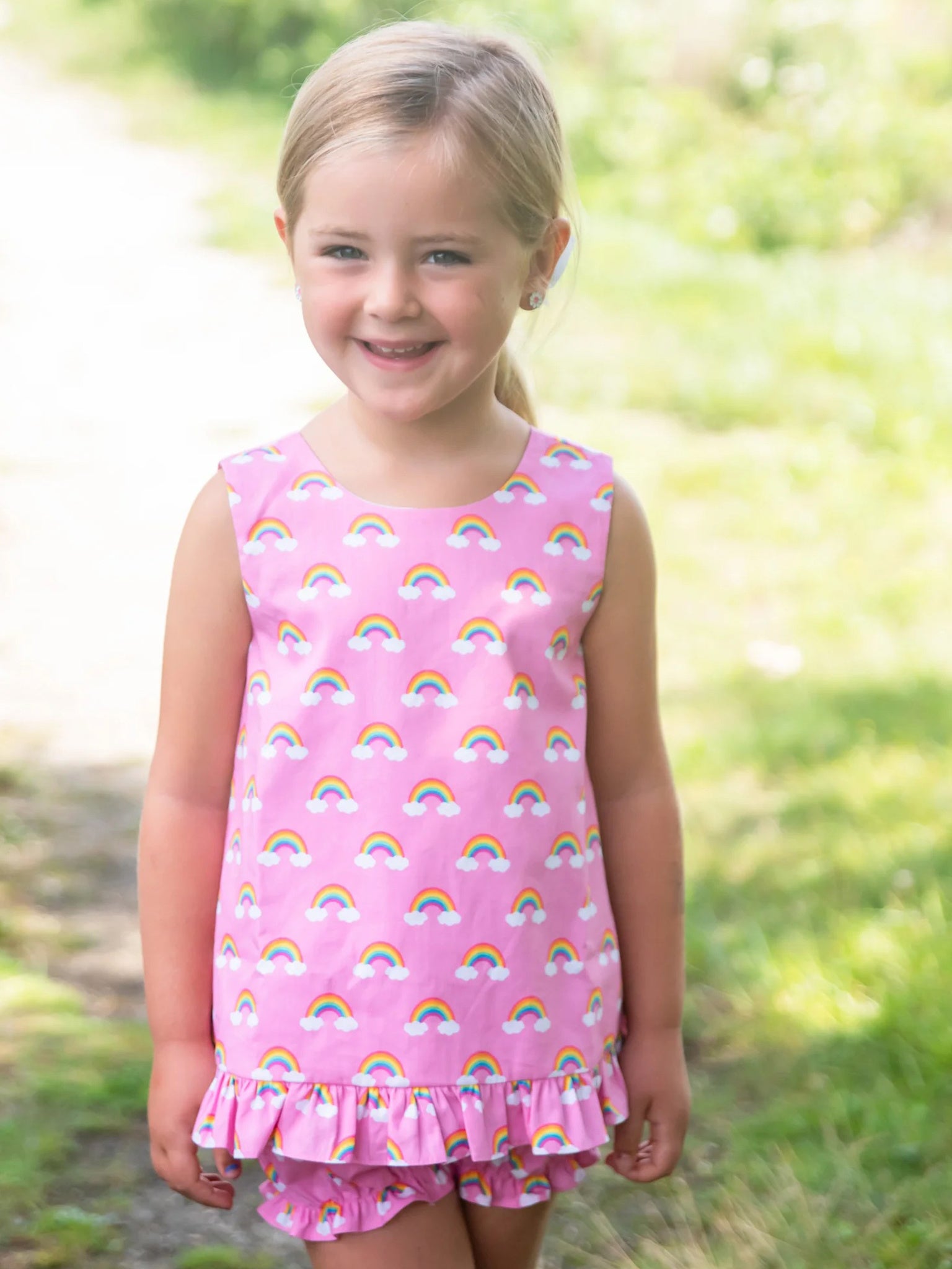 James + Lottie Girls' Mae Bloomer Set - Saint Bernard