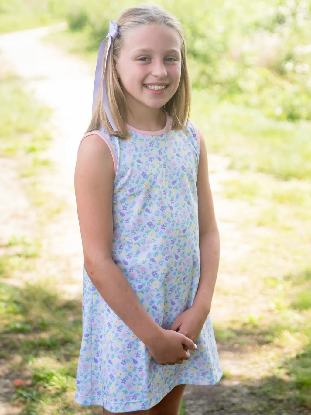 James + Lottie Girls' Knit Play Dress - Saint Bernard