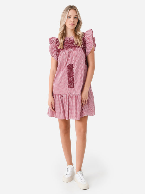 J. Marie Women's The Tilly Ruffle Neck Dress