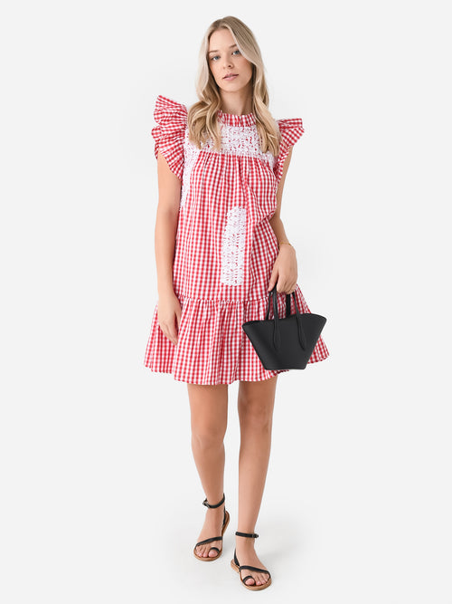 J. Marie Women's The Andy Ruffle Neck Dress