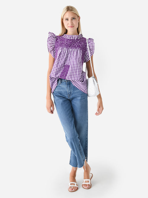 J. Marie Women's The Lilliana Ruffle Neck Top