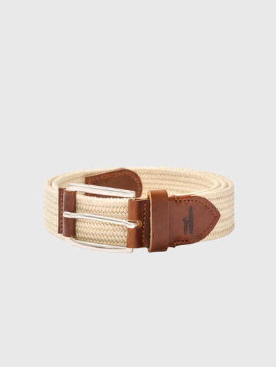 Johnnie-O Men's Farley Waxed Cotton Stretch Belt - Saint Bernard