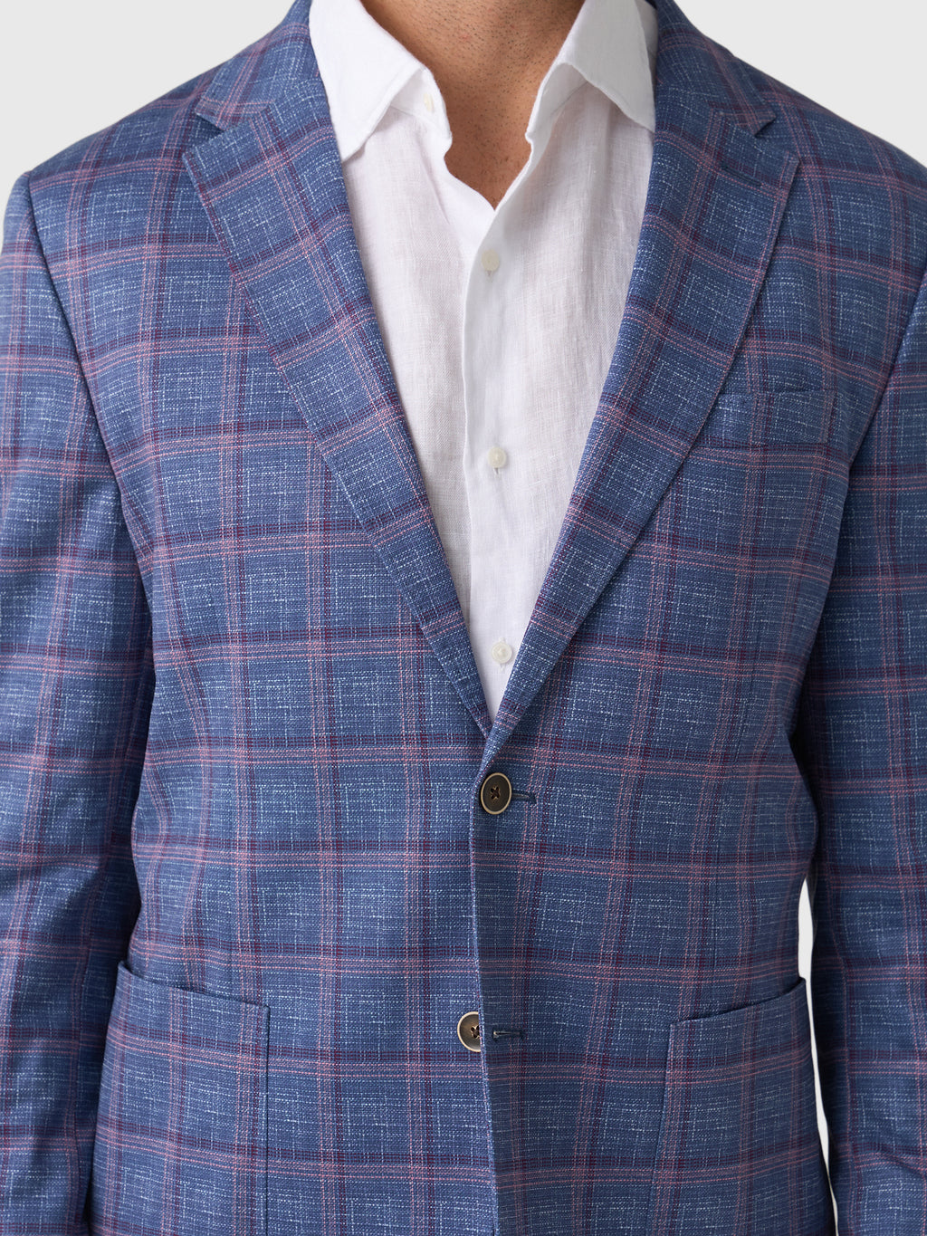 Johnnie-O Men's Polanco Printed Pane Knit Stretch Sport Coat - Saint Bernard