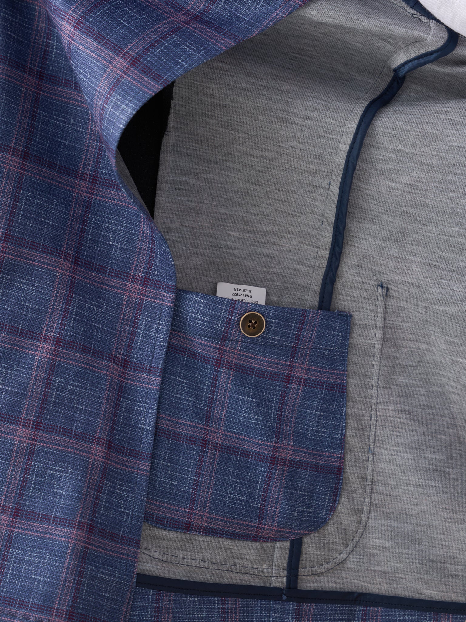 Johnnie-O Men's Polanco Printed Pane Knit Stretch Sport Coat - Saint Bernard