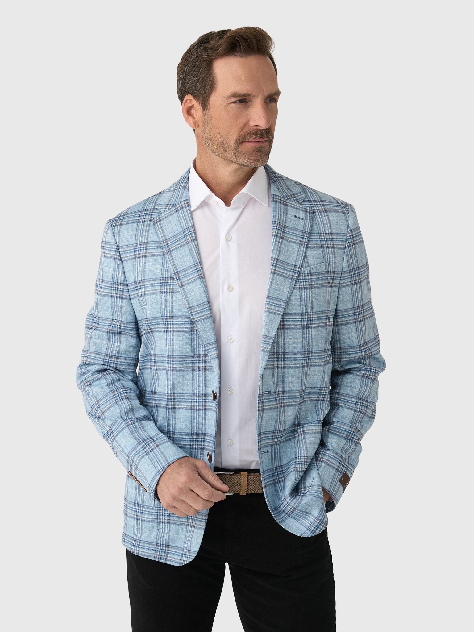 Johnnie-O Men's Samuel Top Shelf Printed Knit Sport Coat - Saint Bernard