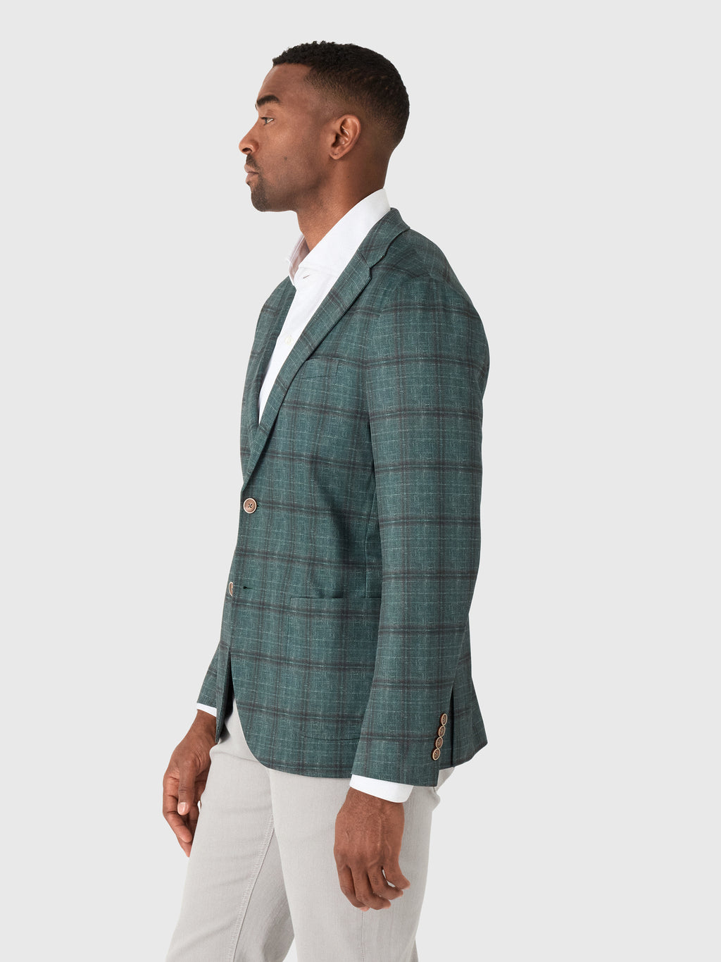 Johnnie-O Men's Zephyr Pane Printed Knit Stretch Sport Coat - Saint Bernard
