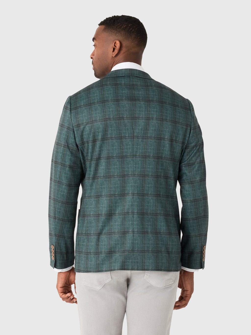 Johnnie-O Men's Zephyr Pane Printed Knit Stretch Sport Coat - Saint Bernard