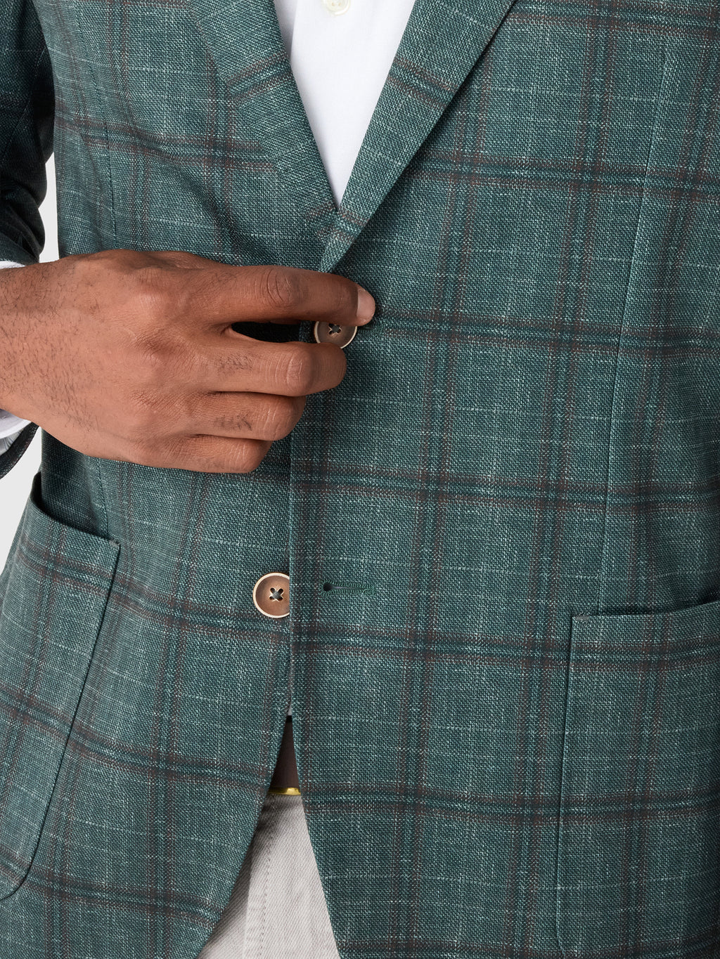Johnnie-O Men's Zephyr Pane Printed Knit Stretch Sport Coat - Saint Bernard