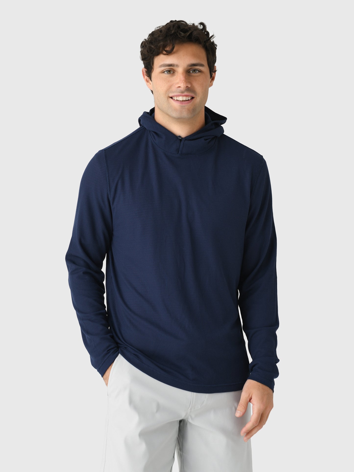 Johnnie-O Men's Brinson Dri-Release Waffle Hoodie - Saint Bernard