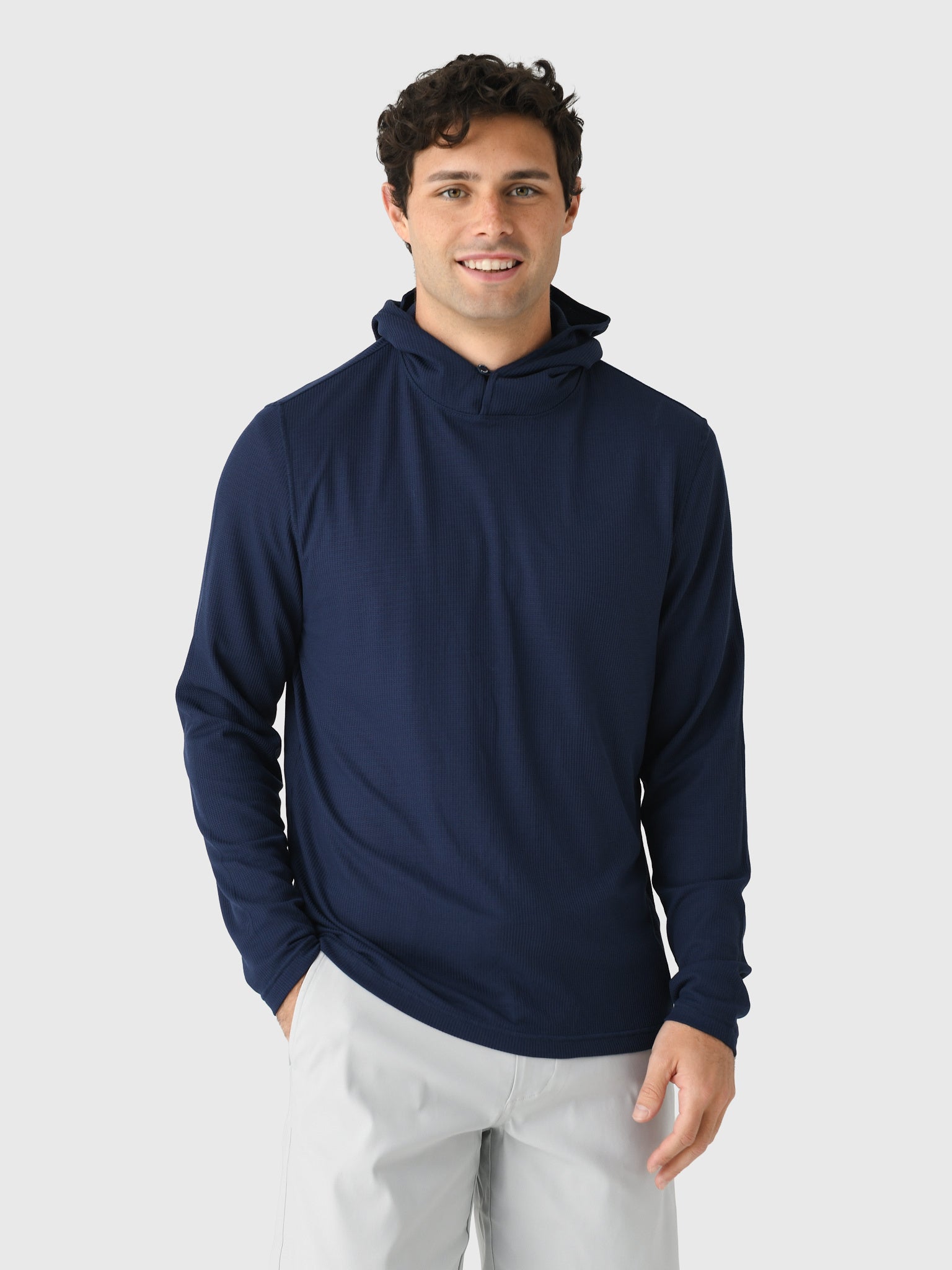 Johnnie-O Men's Brinson Dri-Release Waffle Hoodie - Saint Bernard