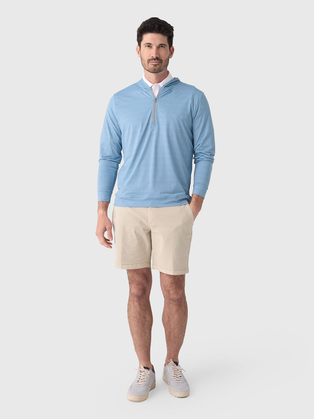 Johnnie-O Men's Bixler Performance Quarter-Zip Pullover - Saint Bernard