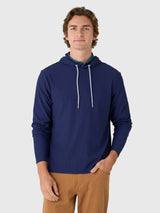 Johnnie-O Men's Hoppin Ribbed Knit Performance Hoodie - Saint Bernard