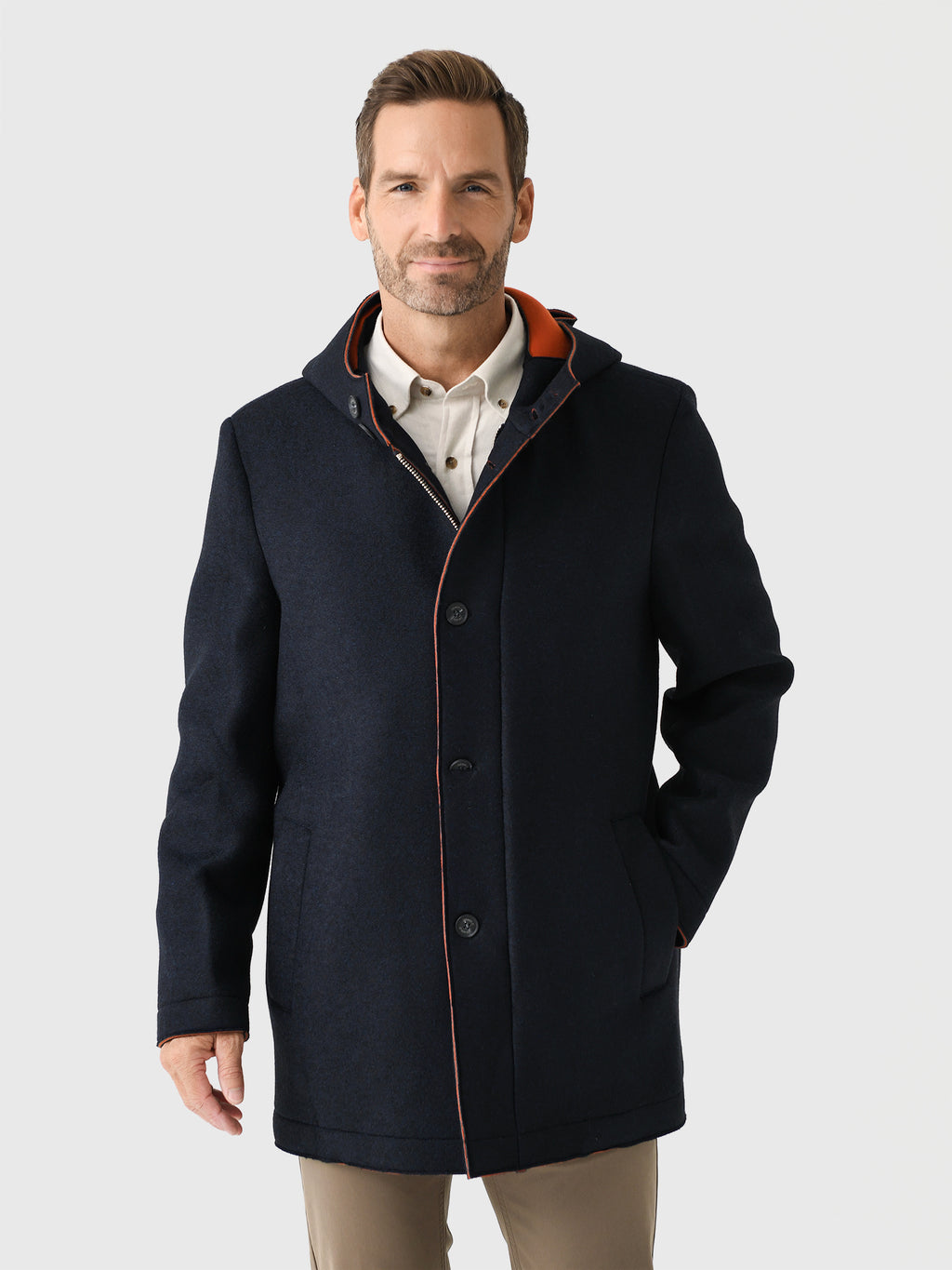 Johnnie-O Men's Gerald Hooded Coat - Saint Bernard