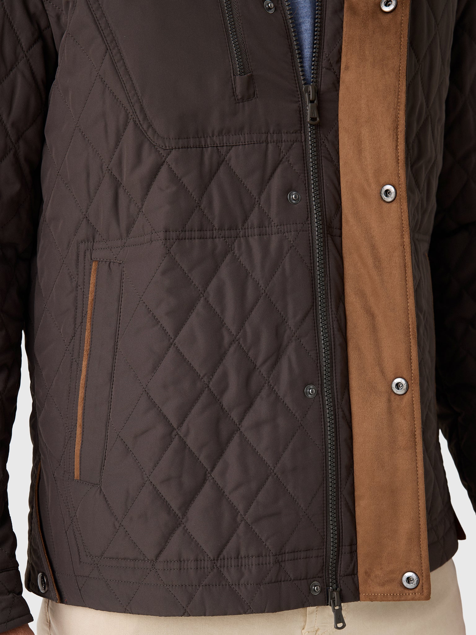 Johnnie-O Men's Juno Quilted Snap Jacket - Saint Bernard