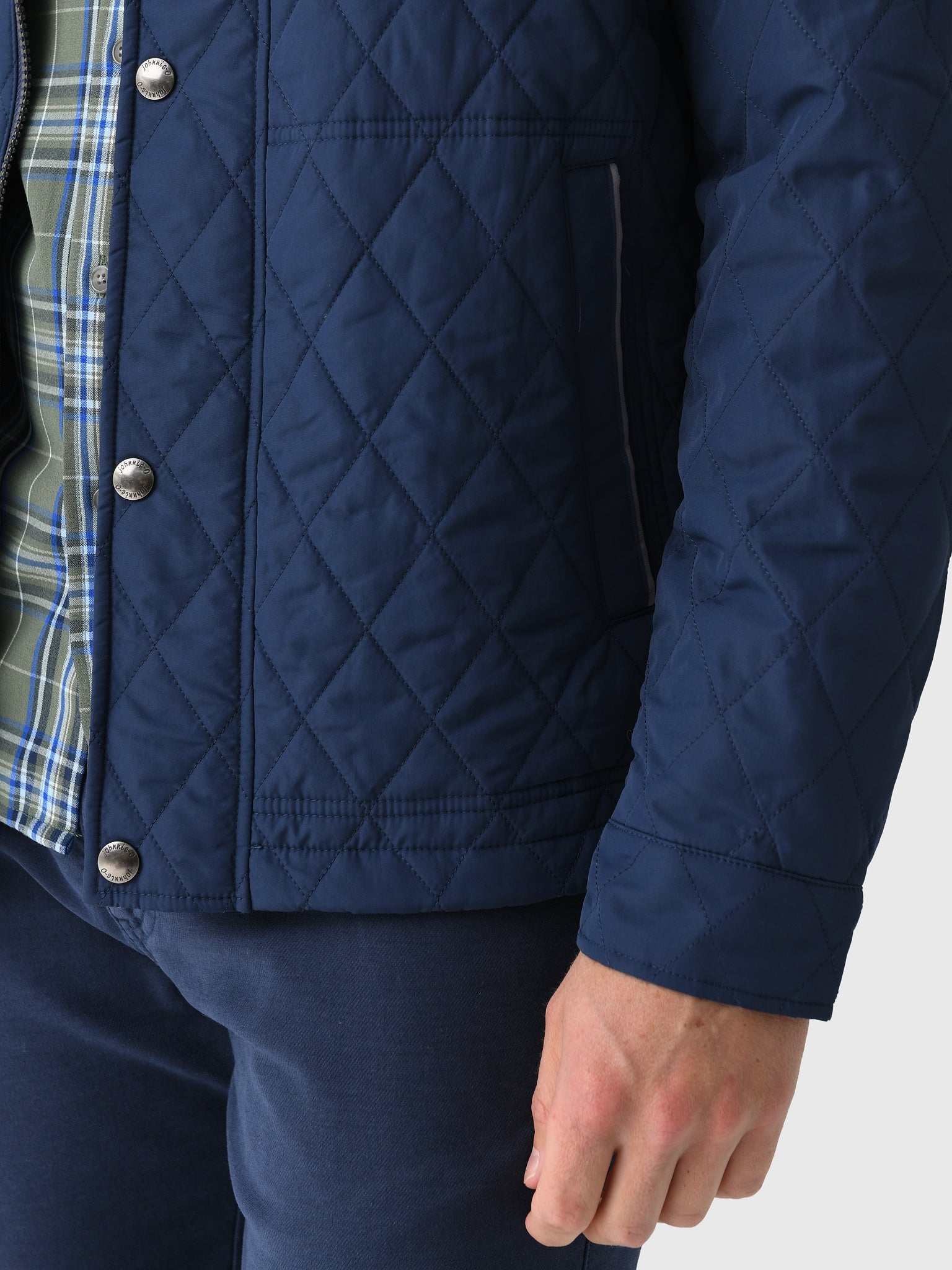Johnnie-O Men's Juno Quilted Snap Jacket - Saint Bernard