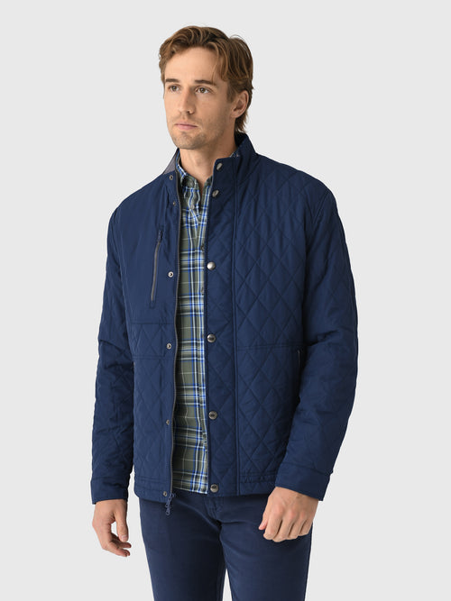 Johnnie-O Men's Juno Quilted Snap Jacket