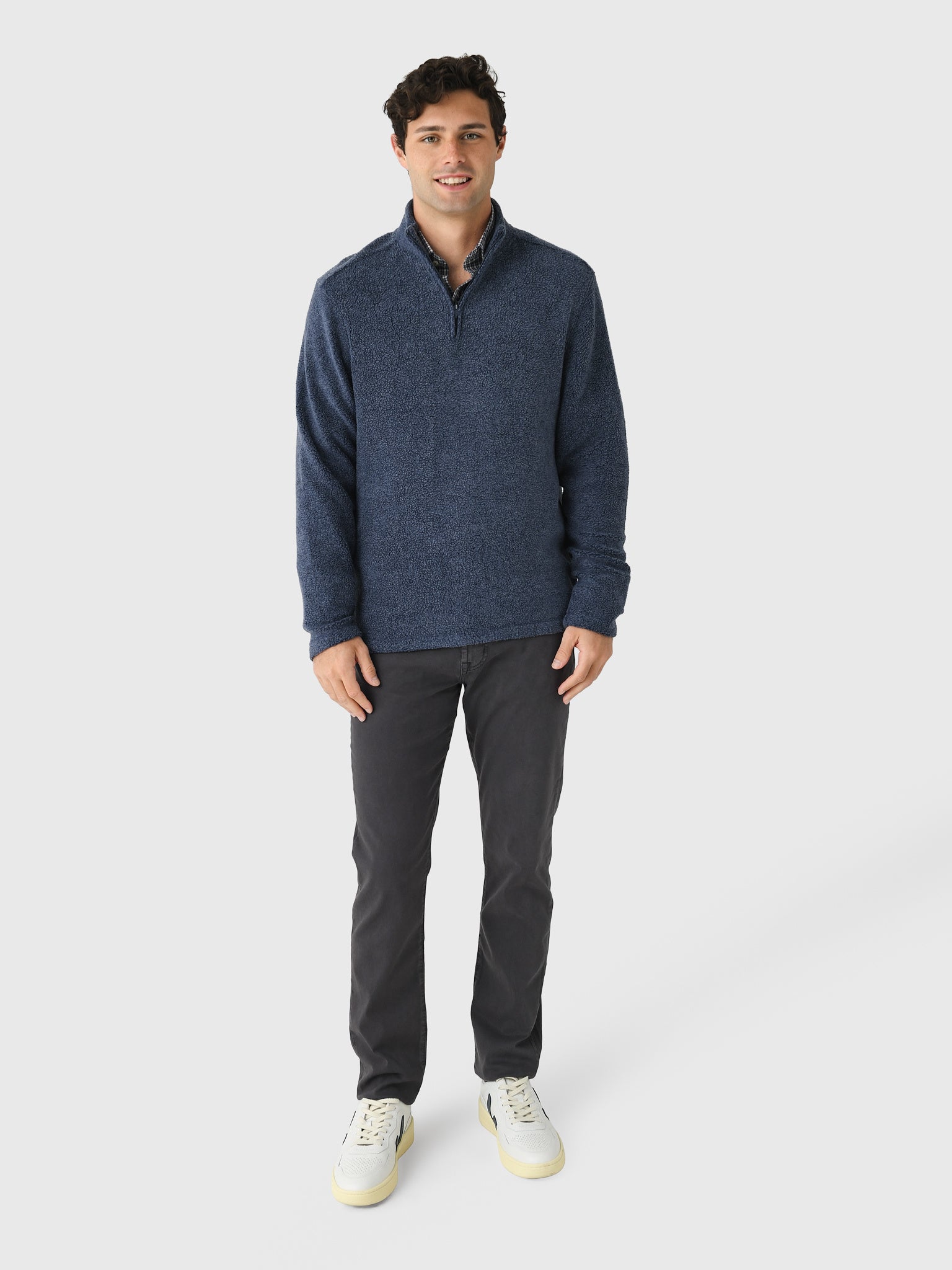 Johnnie-O Men's Dion Sherpa Quarter-Zip Pullover – Saint Bernard