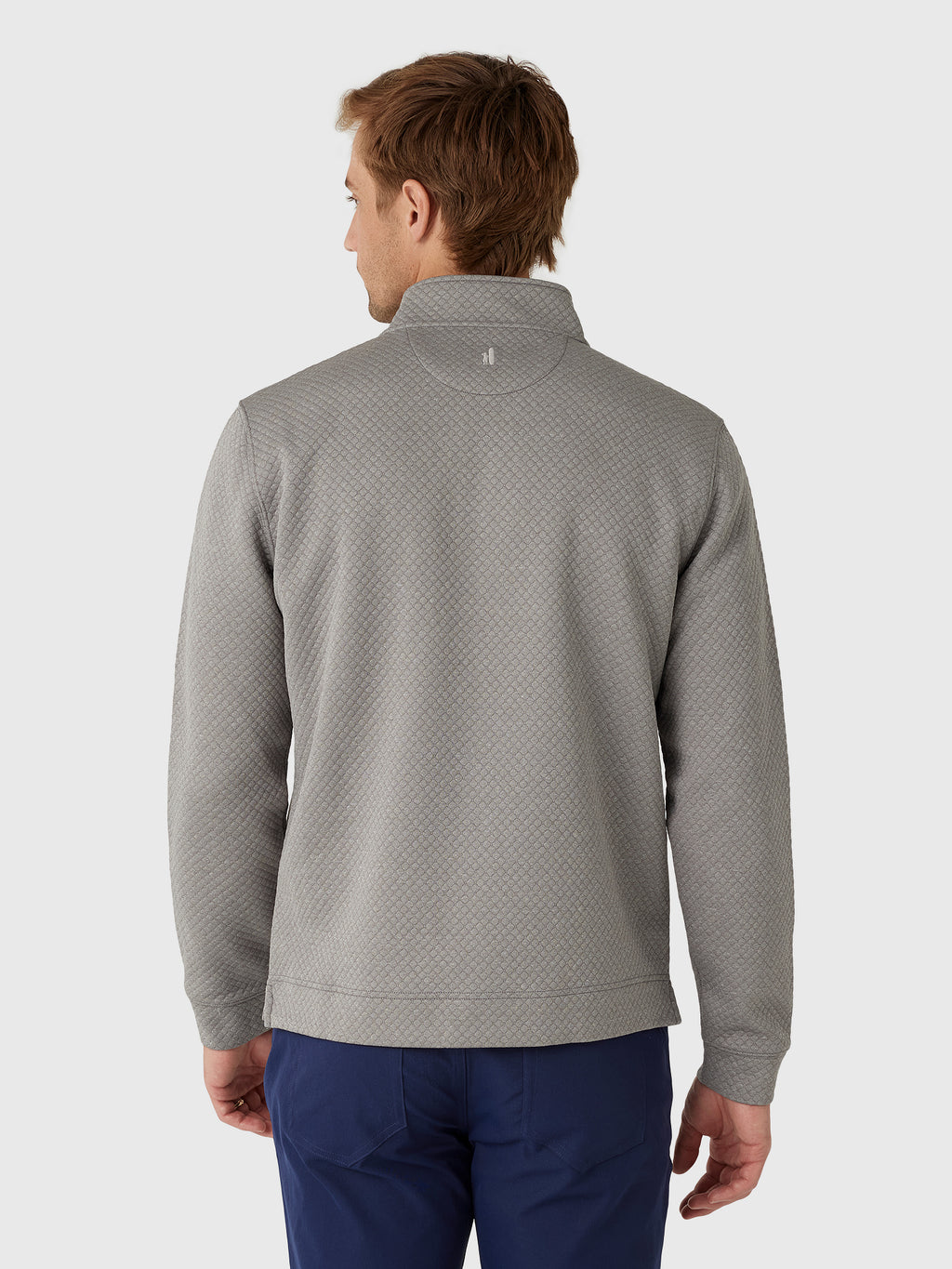 Johnnie-O Men's Rockwells Diamond-Quilted Henley Pullover - Saint Bernard