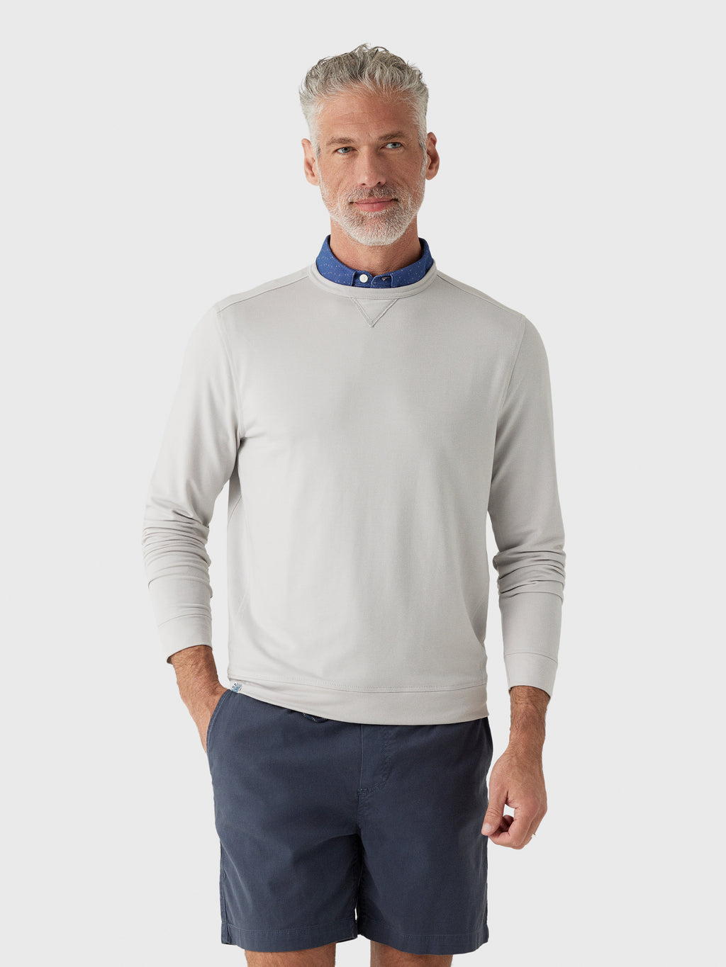 Johnnie-O Men's Willard Drirelease Crewneck Sweatshirt - Saint Bernard