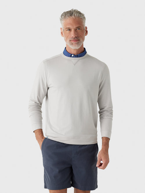 Johnnie-O Men's Willard Drirelease Crewneck Sweatshirt - Saint Bernard