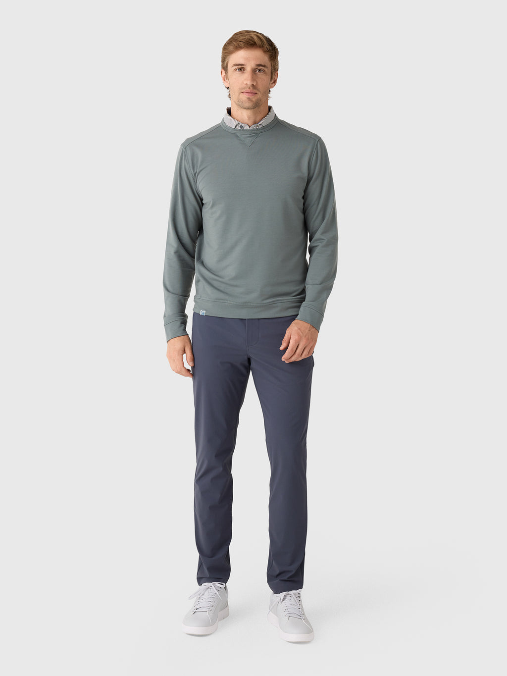 Johnnie-O Men's Willard Drirelease Crewneck Sweatshirt - Saint Bernard