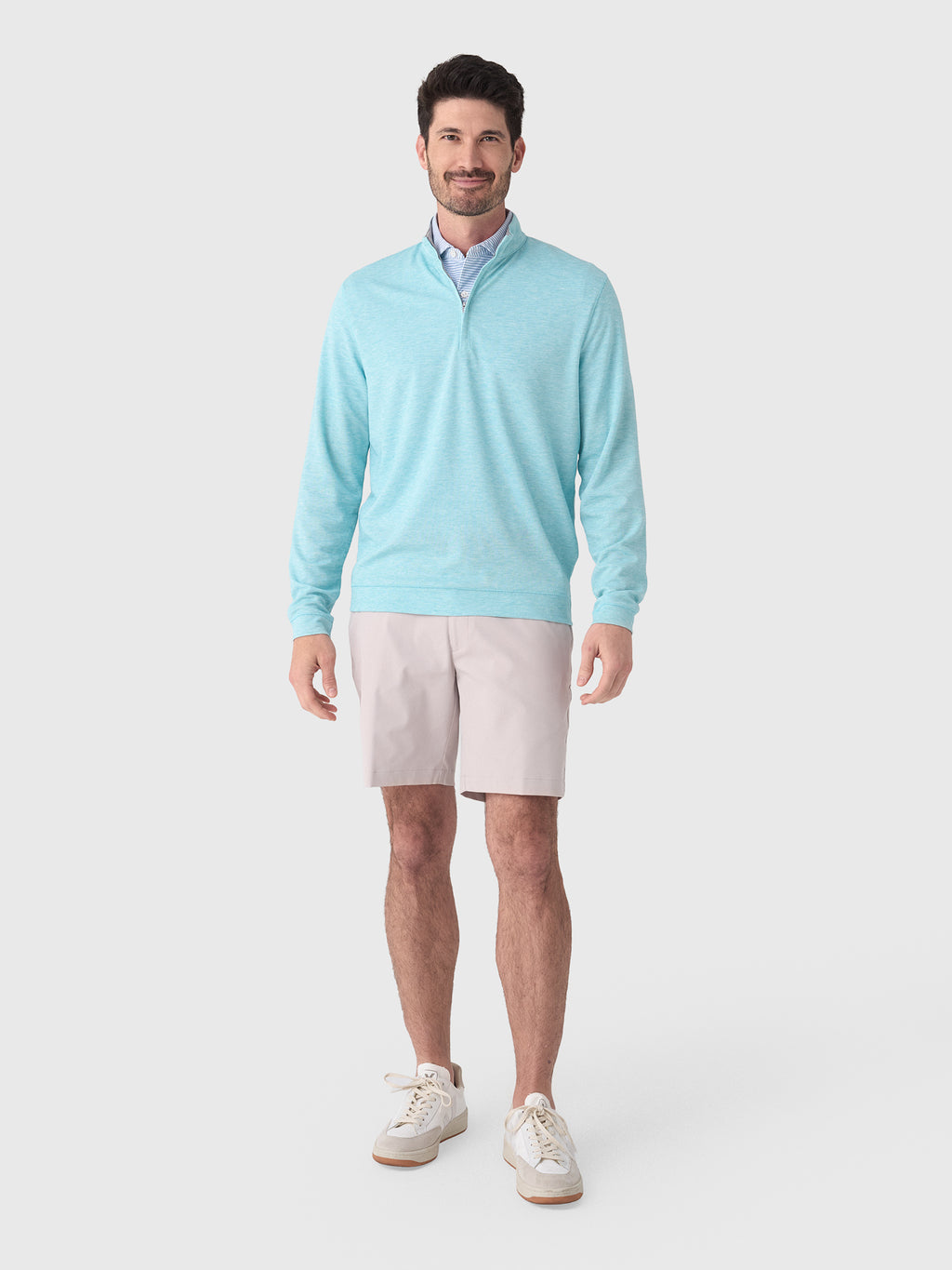 Johnnie-O Men's Pircio Quarter-Zip Pullover - Saint Bernard