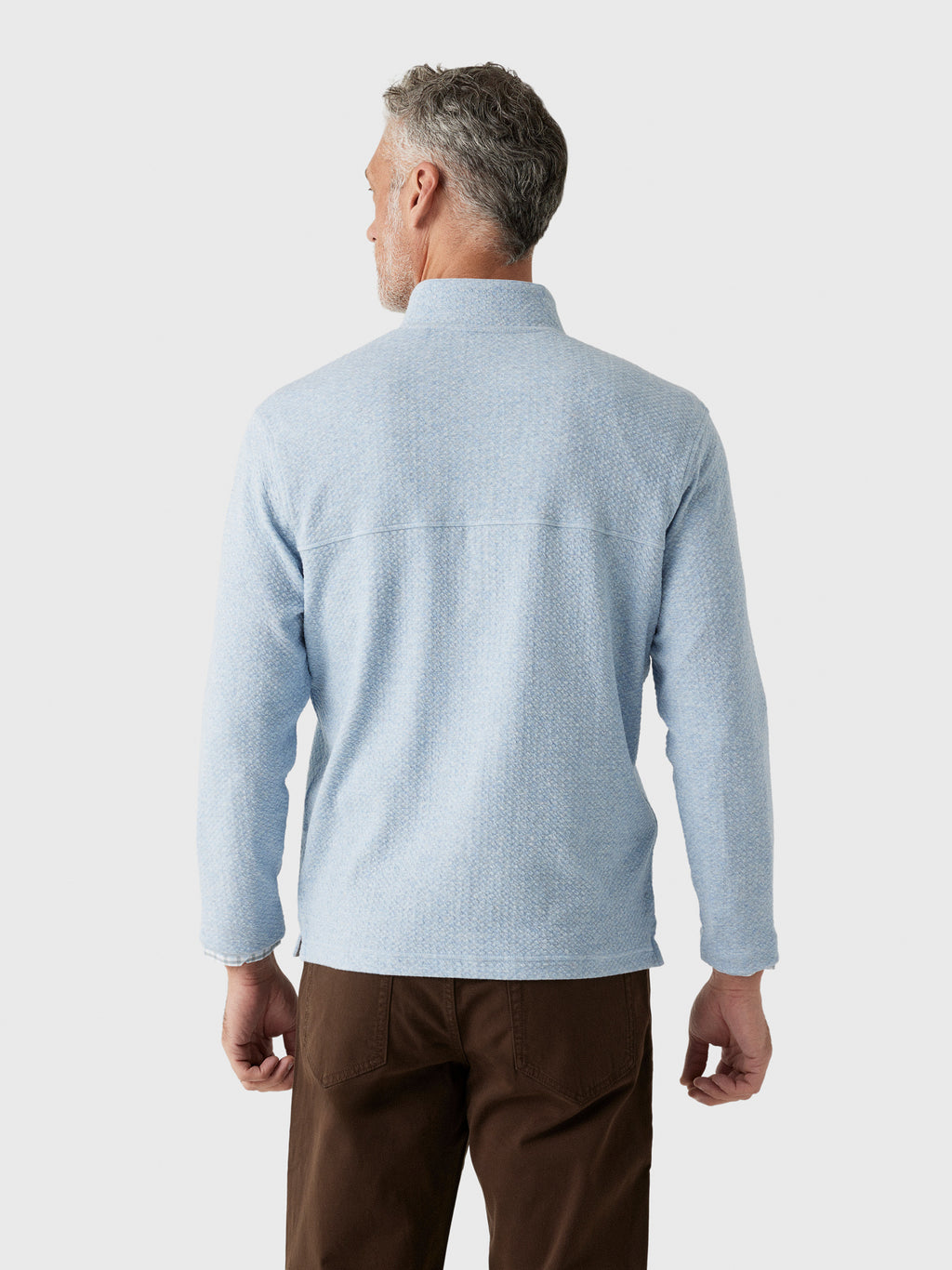 Johnnie-O Men's Ransel Hidden Snap Pullover - Saint Bernard