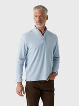 Johnnie-O Men's Ransel Hidden Snap Pullover - Saint Bernard