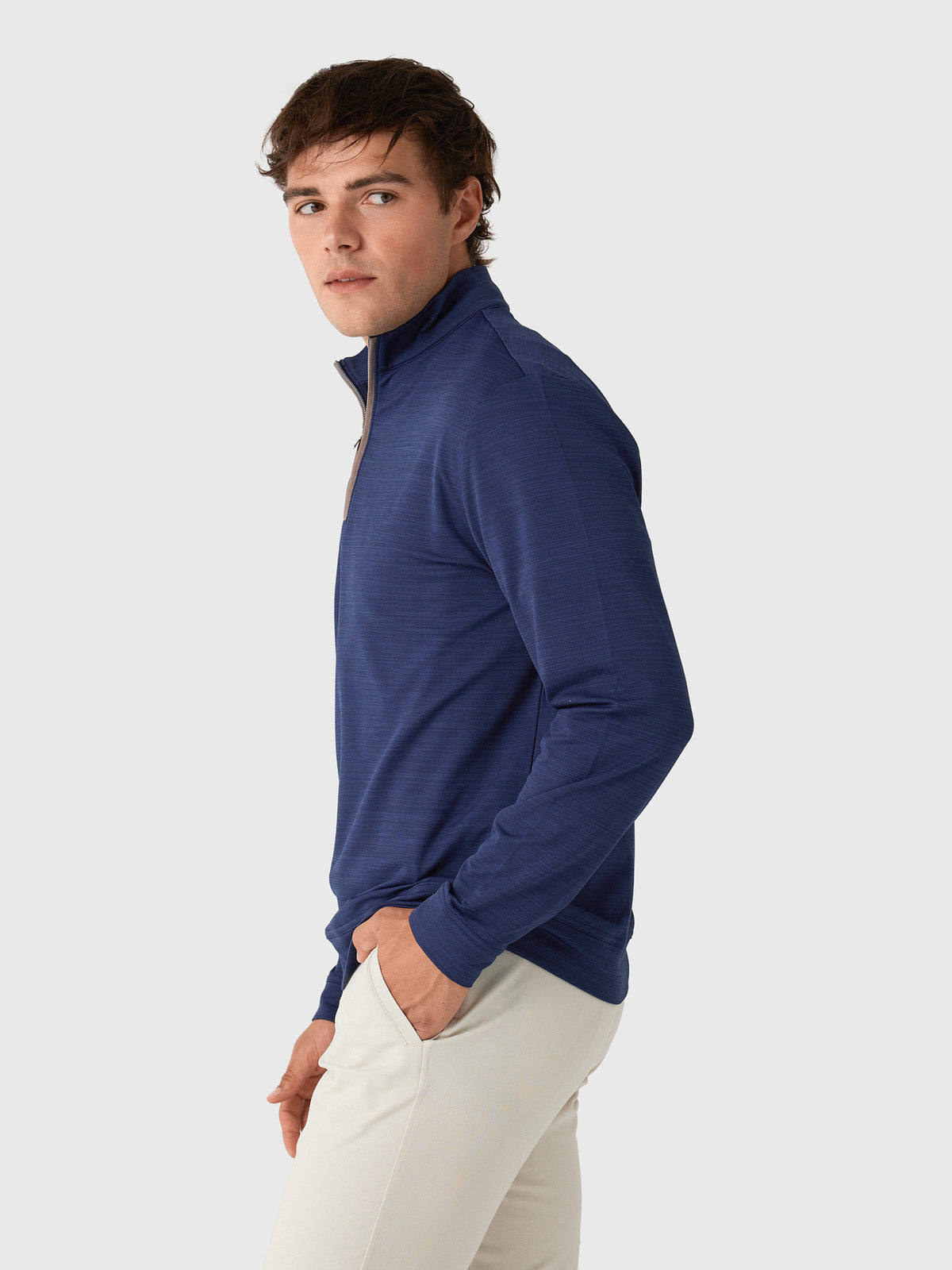 Johnnie-O Men's Sof Tech Performance Quarter-Zip - Saint Bernard