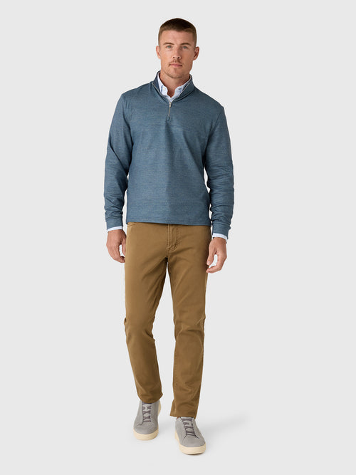 Johnnie-O Men's Mikey Printed Check Quarter-Zip Pullover