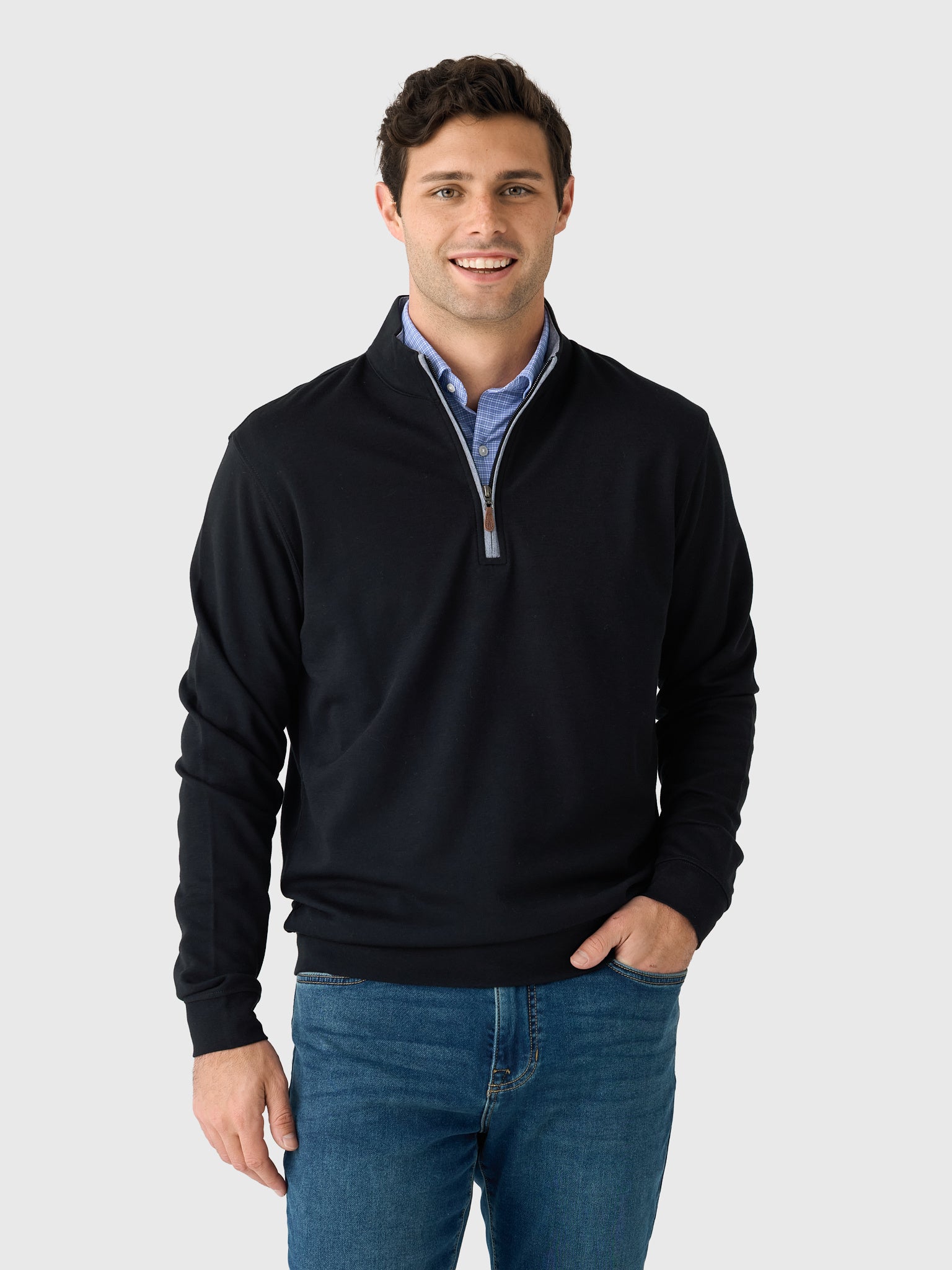 Johnnie-O Men's Sully Quarter-Zip Pullover - Saint Bernard