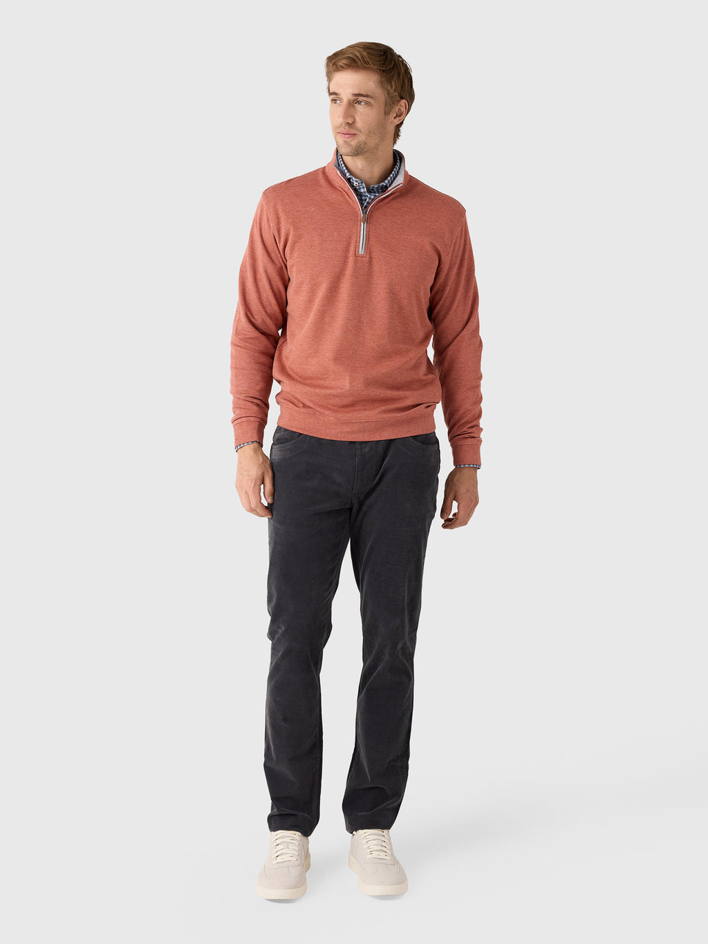 Johnnie-O Men's Sully Quarter-Zip Pullover - Saint Bernard