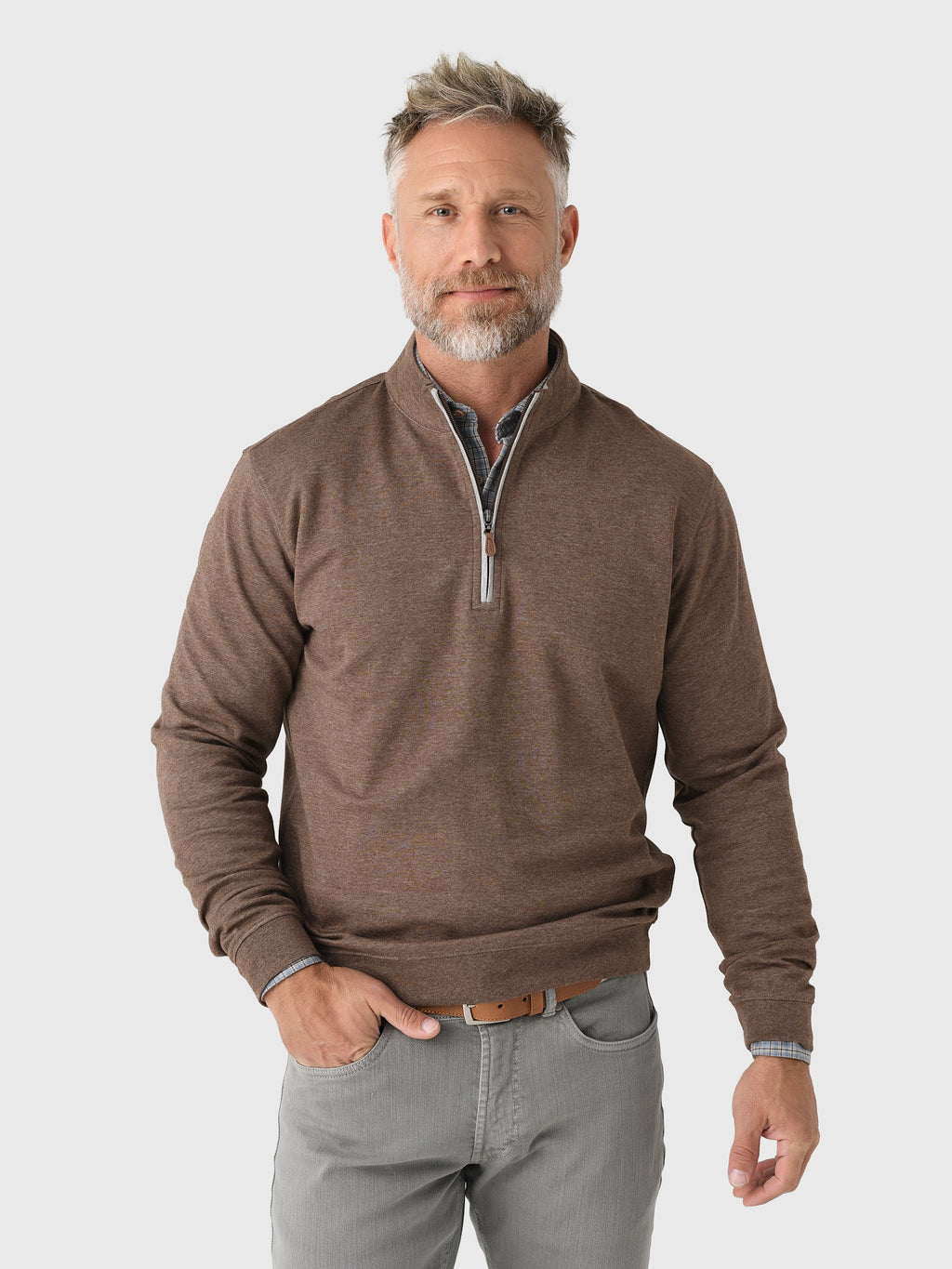 Johnnie-O Men's Sully Quarter-Zip Pullover - Saint Bernard