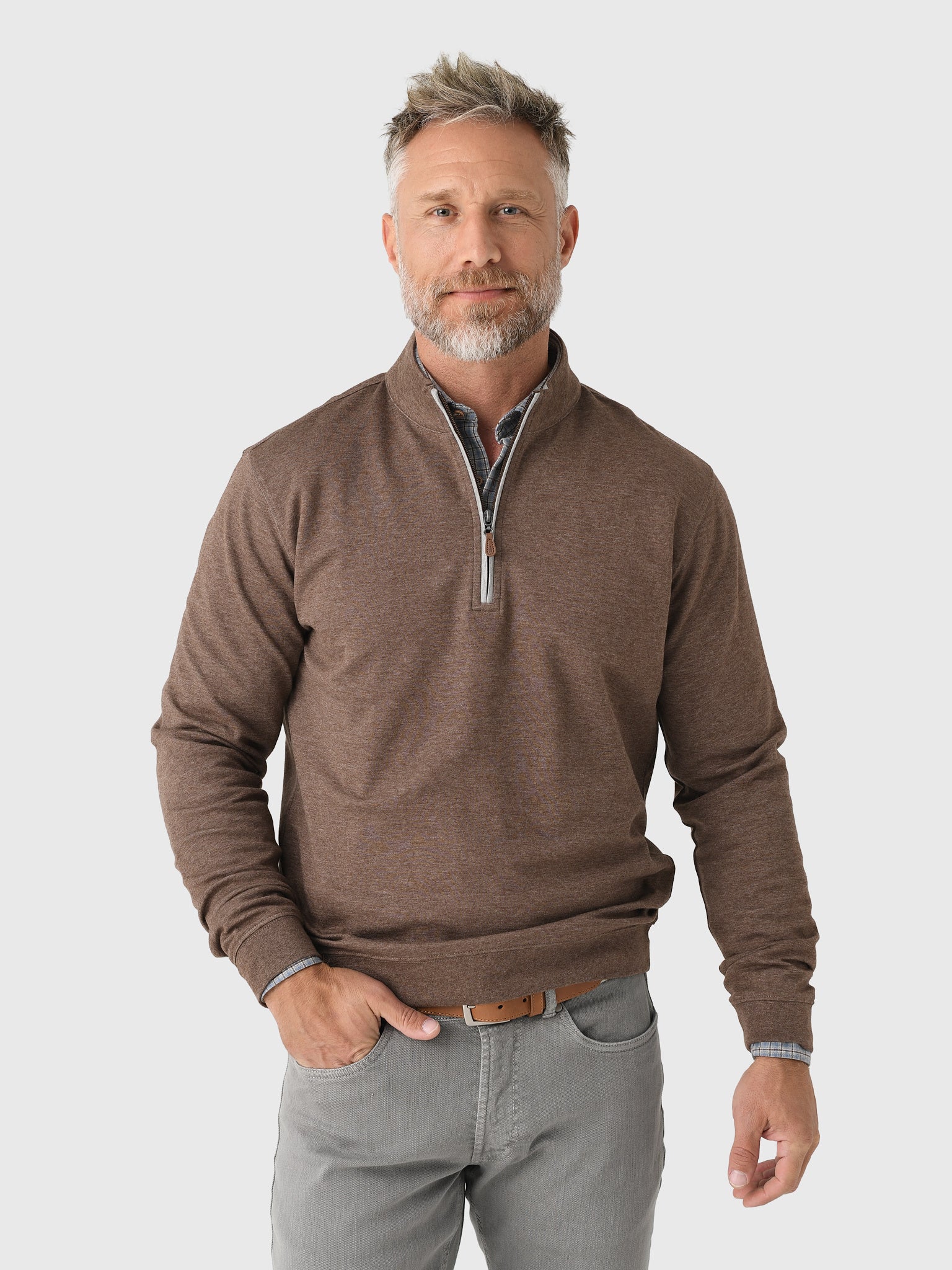 Johnnie-O Men's Sully Quarter-Zip Pullover - Saint Bernard