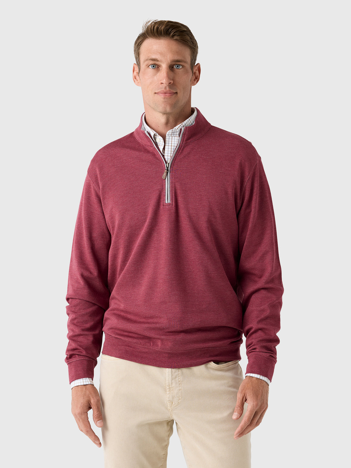 Johnnie-O Men's Sully Quarter-Zip Pullover - Saint Bernard