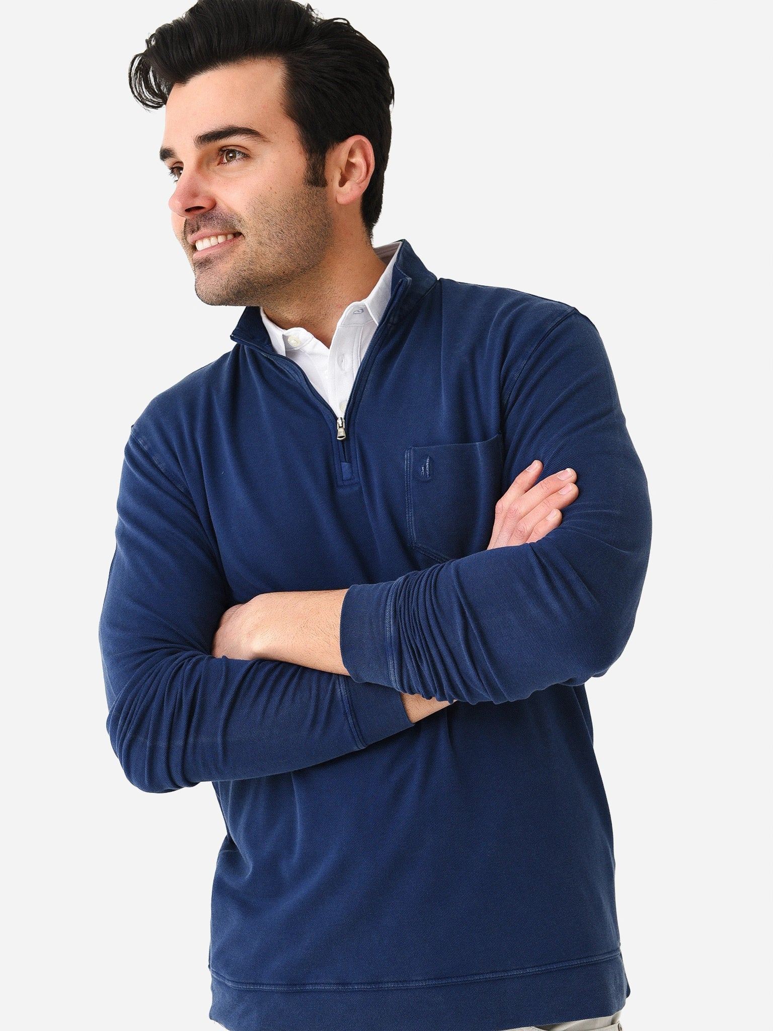 Johnnie-O Men's Derek Piqué Performance Quarter-Zip