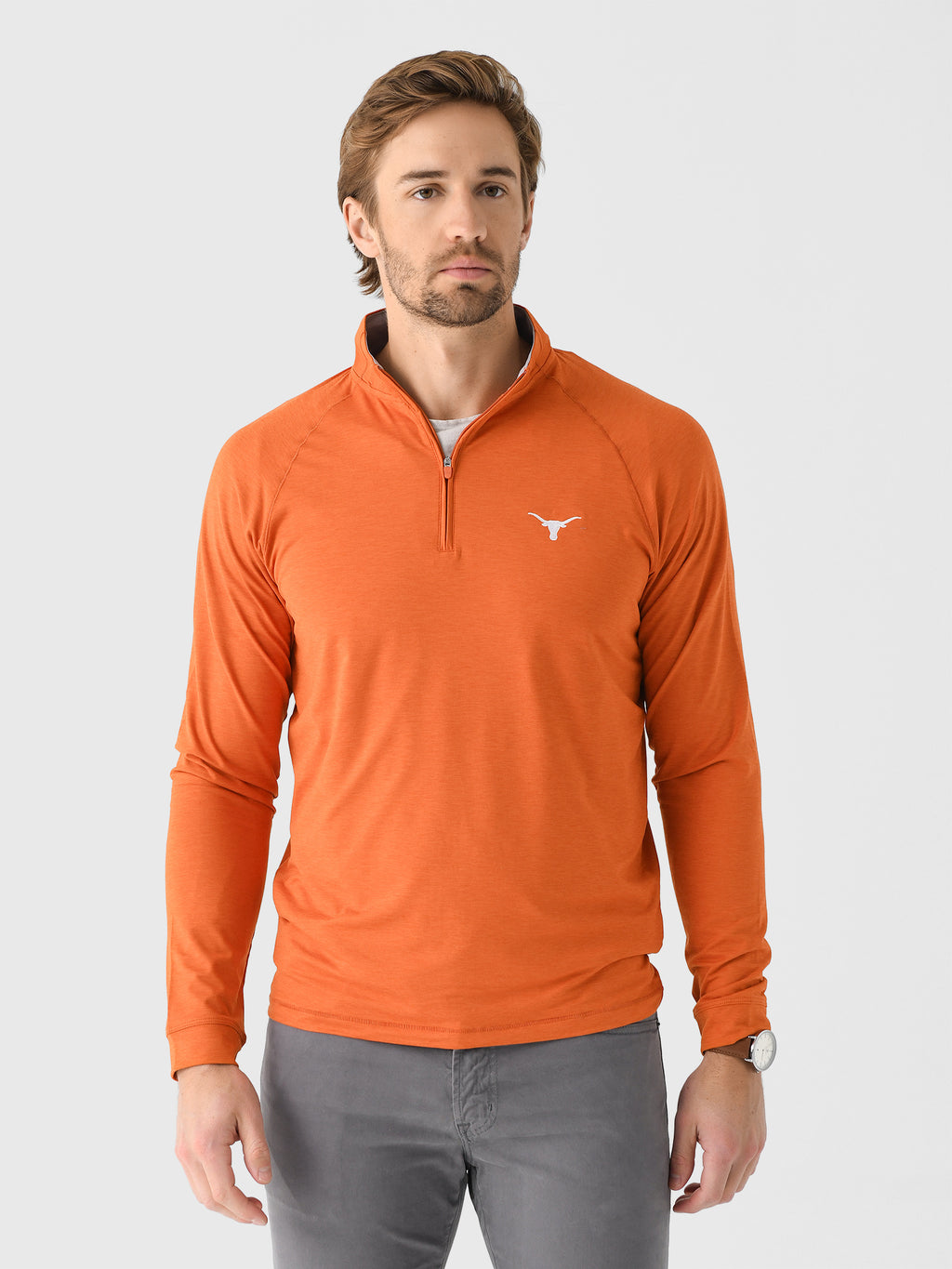 Johnnie-O Men's Collegiate Freeborne Performance Quarter-Zip - Saint Bernard